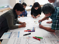 三重県伊賀市　福祉避難所運営ゲーム（ＨＵＧ）体験会の様子